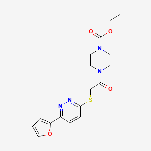 Ethyl 4-(2-((6-(furan-2-yl)pyridazin-3-yl)thio)acetyl)piperazine-1-carboxylate