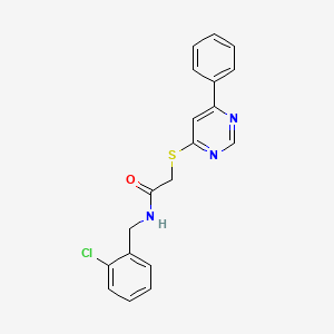 N-(2-chlorobenzyl)-2-((6-phenylpyrimidin-4-yl)thio)acetamide