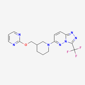 6-[3-(Pyrimidin-2-yloxymethyl)piperidin-1-yl]-3-(trifluoromethyl)-[1,2,4]triazolo[4,3-b]pyridazine
