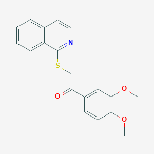1-(3,4-Dimethoxyphenyl)-2-(isoquinolin-1-ylsulfanyl)ethanone