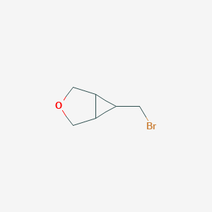 molecular formula C6H9BrO B2632664 6-(Bromomethyl)-3-oxabicyclo[3.1.0]hexane CAS No. 1859510-91-0