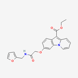 Ethyl 3-{2-[(2-furylmethyl)amino]-2-oxoethoxy}pyrido[1,2-a]indole-10-carboxylate