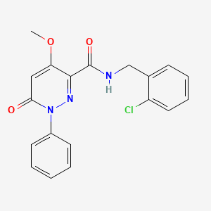 N-[(2-chlorophenyl)methyl]-4-methoxy-6-oxo-1-phenylpyridazine-3-carboxamide