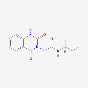 molecular formula C14H17N3O3 B2632671 N-butan-2-yl-2-(2,4-dioxo-1H-quinazolin-3-yl)acetamide CAS No. 688773-49-1
