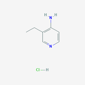 molecular formula C7H11ClN2 B2632681 3-乙基吡啶-4-胺盐酸盐 CAS No. 19842-14-9