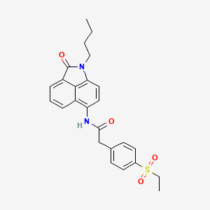 N-(1-butyl-2-oxo-1,2-dihydrobenzo[cd]indol-6-yl)-2-(4-(ethylsulfonyl)phenyl)acetamide