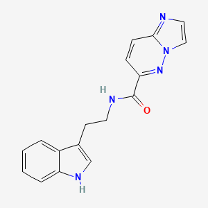 molecular formula C17H15N5O B2632686 N-[2-(1H-indol-3-yl)ethyl]imidazo[1,2-b]pyridazine-6-carboxamide CAS No. 2415634-89-6