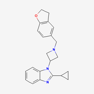 2-Cyclopropyl-1-[1-(2,3-dihydro-1-benzofuran-5-ylmethyl)azetidin-3-yl]benzimidazole