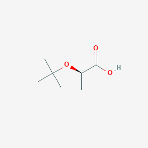 molecular formula C7H14O3 B2632691 (2R)-2-[(2-甲基丙烷-2-基)氧基]丙酸 CAS No. 1704963-78-9