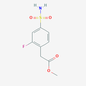 Methyl 2-(2-fluoro-4-sulfamoylphenyl)acetate