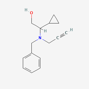 molecular formula C15H19NO B2632705 2-[Benzyl(prop-2-yn-1-yl)amino]-2-cyclopropylethan-1-ol CAS No. 1797167-90-8