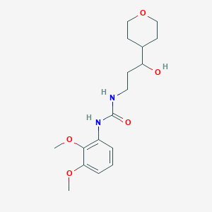 molecular formula C17H26N2O5 B2632709 1-(2,3-二甲氧基苯基)-3-(3-羟基-3-(四氢-2H-吡喃-4-基)丙基)脲 CAS No. 2034539-76-7