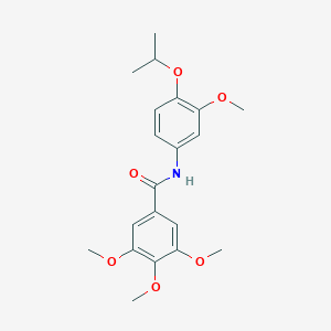 molecular formula C20H25NO6 B263271 N~1~-(4-isopropoxy-3-methoxyphenyl)-3,4,5-trimethoxybenzamide 