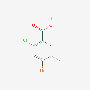 molecular formula C8H6BrClO2 B2632713 4-Bromo-2-chloro-5-methylbenzoic acid CAS No. 1349718-56-4