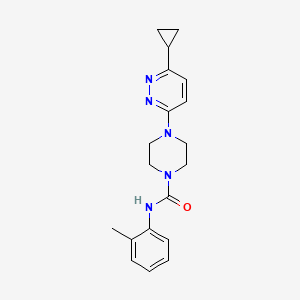 4-(6-cyclopropylpyridazin-3-yl)-N-(o-tolyl)piperazine-1-carboxamide