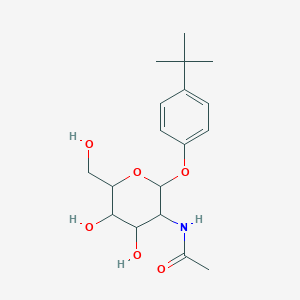 molecular formula C18H27NO6 B2632720 N-[2-(4-tert-butylphenoxy)-4,5-dihydroxy-6-(hydroxymethyl)oxan-3-yl]acetamide CAS No. 1093406-68-8