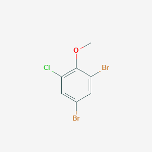 molecular formula C7H5Br2ClO B2632750 4,6-二溴-2-氯苯甲醚 CAS No. 174913-39-4
