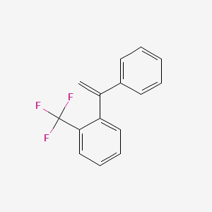 molecular formula C15H11F3 B2632755 1-(1-Phenylvinyl)-2-(trifluoromethyl)benzene CAS No. 191867-93-3