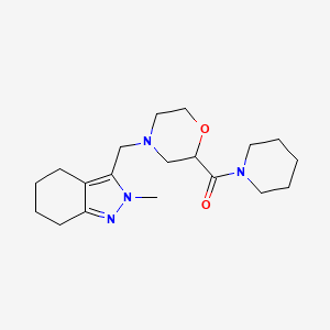 [4-[(2-Methyl-4,5,6,7-tetrahydroindazol-3-yl)methyl]morpholin-2-yl]-piperidin-1-ylmethanone