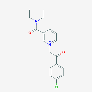 1-[2-(4-Chlorophenyl)-2-oxoethyl]-3-(diethylcarbamoyl)pyridinium