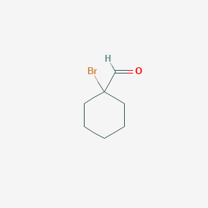molecular formula C7H11BrO B2632762 1-Bromocyclohexane-1-carbaldehyde CAS No. 34899-90-6