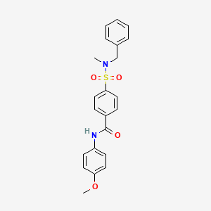 4-[benzyl(methyl)sulfamoyl]-N-(4-methoxyphenyl)benzamide