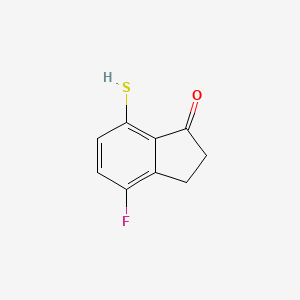 4-Fluoro-7-mercapto-2,3-dihydro-1H-inden-1-one