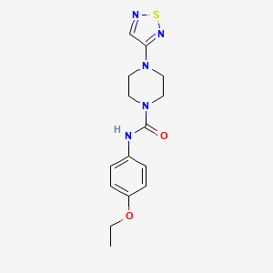 molecular formula C15H19N5O2S B2632775 N-(4-ethoxyphenyl)-4-(1,2,5-thiadiazol-3-yl)piperazine-1-carboxamide CAS No. 2097921-75-8