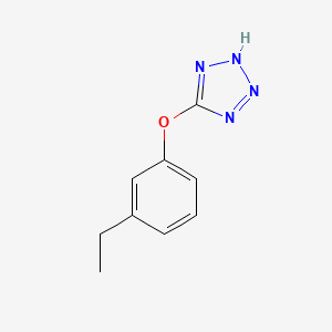 molecular formula C9H10N4O B2632790 3-ethylphenyl 1H-1,2,3,4-tetraazol-5-yl ether CAS No. 150436-25-2