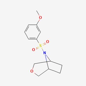 molecular formula C13H17NO4S B2632797 (1R,5S)-8-((3-methoxyphenyl)sulfonyl)-3-oxa-8-azabicyclo[3.2.1]octane CAS No. 1396860-84-6