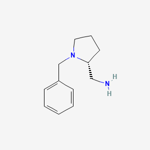 molecular formula C12H18N2 B2632819 2-Pyrrolidinemethanamine, 1-(phenylmethyl)-, (2R)- CAS No. 101540-53-8
