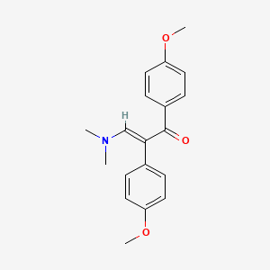 molecular formula C19H21NO3 B2632826 3-(二甲氨基)-1,2-双(4-甲氧基苯基)-2-丙烯-1-酮 CAS No. 66521-59-3