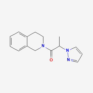 2-(1H-pyrazol-1-yl)-1-(1,2,3,4-tetrahydroisoquinolin-2-yl)propan-1-one