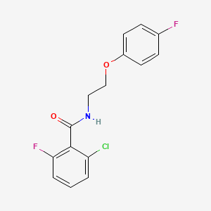 2-chloro-6-fluoro-N-[2-(4-fluorophenoxy)ethyl]benzamide