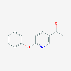 1-(6-(M-Tolyloxy)pyridin-3-yl)ethan-1-one