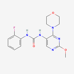 1-(2-Fluorophenyl)-3-(2-methoxy-4-morpholinopyrimidin-5-yl)urea