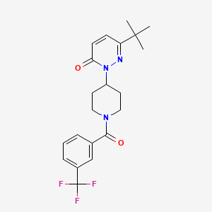 6-Tert-butyl-2-{1-[3-(trifluoromethyl)benzoyl]piperidin-4-yl}-2,3-dihydropyridazin-3-one