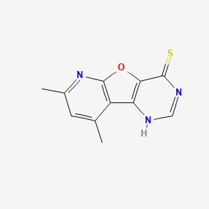 7,9-Dimethylpyrido[3',2':4,5]furo[3,2-d]pyrimidine-4-thiol