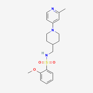 2-methoxy-N-((1-(2-methylpyridin-4-yl)piperidin-4-yl)methyl)benzenesulfonamide