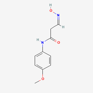 molecular formula C10H12N2O3 B2632877 3-(hydroxyimino)-N-(4-methoxyphenyl)propanamide CAS No. 320417-73-0