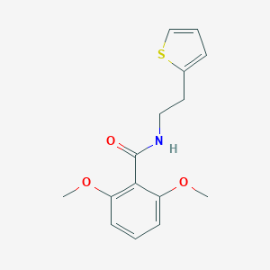 molecular formula C15H17NO3S B263288 2,6-dimethoxy-N-[2-(2-thienyl)ethyl]benzamide 