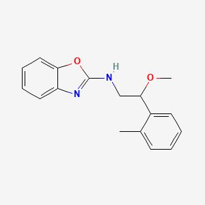 molecular formula C17H18N2O2 B2632883 N-[2-Methoxy-2-(2-methylphenyl)ethyl]-1,3-benzoxazol-2-amine CAS No. 2379972-71-9