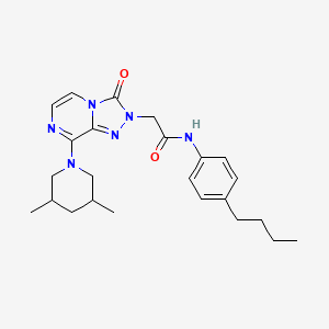molecular formula C24H32N6O2 B2632906 2-({4-[(4-氟苯基)磺酰基]哌嗪-1-基}甲基)-3-(4-甲苯基)-3H-咪唑并[4,5-b]吡啶 CAS No. 1251679-04-5