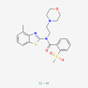 N-(4-methylbenzo[d]thiazol-2-yl)-2-(methylsulfonyl)-N-(2-morpholinoethyl)benzamide hydrochloride