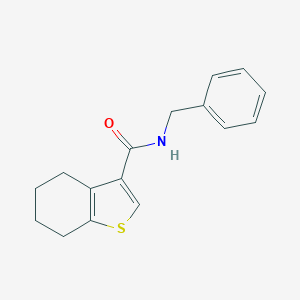 molecular formula C16H17NOS B263291 N-benzyl-4,5,6,7-tetrahydro-1-benzothiophene-3-carboxamide 