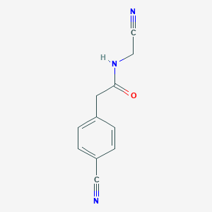 molecular formula C11H9N3O B2632912 N-(Cyanomethyl)-2-(4-cyanophenyl)acetamide CAS No. 2160313-74-4