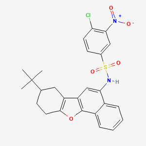 N-(8-(tert-butyl)-7,8,9,10-tetrahydronaphtho[1,2-b]benzofuran-5-yl)-4-chloro-3-nitrobenzenesulfonamide