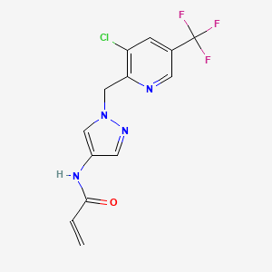 N-(1-{[3-chloro-5-(trifluoromethyl)pyridin-2-yl]methyl}-1H-pyrazol-4-yl)prop-2-enamide