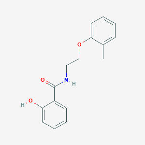molecular formula C16H17NO3 B263296 2-hydroxy-N-[2-(2-methylphenoxy)ethyl]benzamide 