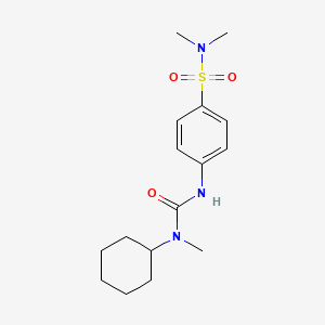 molecular formula C16H25N3O3S B2632965 1-环己基-3-[4-(二甲基氨磺酰)苯基]-1-甲基脲 CAS No. 692732-95-9